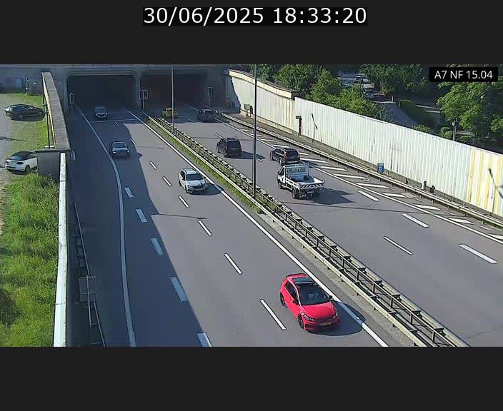 <h2>Caméra trafic Luxembourg - A7, Tunnel Mersch, entrée sud, direction Ettelbruck</h2>