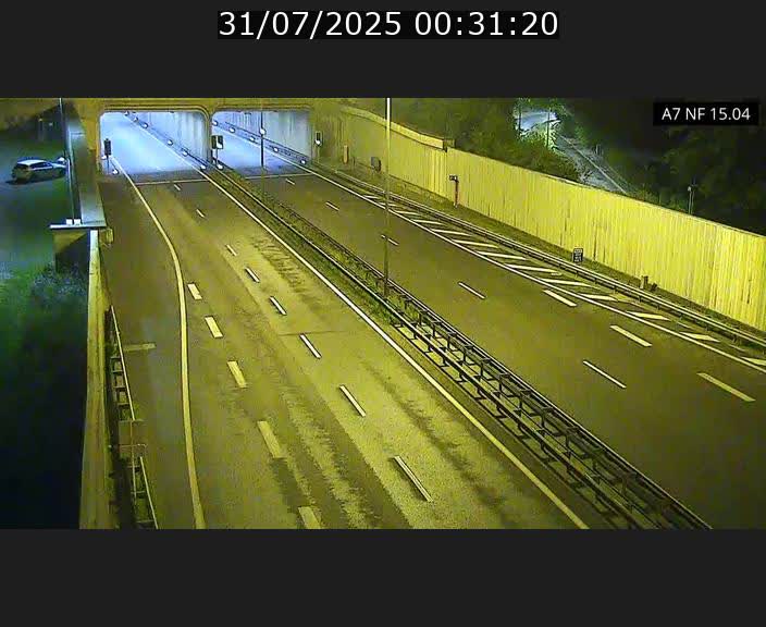 <h2>Caméra trafic Luxembourg - A7, Tunnel Mersch, entrée sud, direction Ettelbruck</h2>