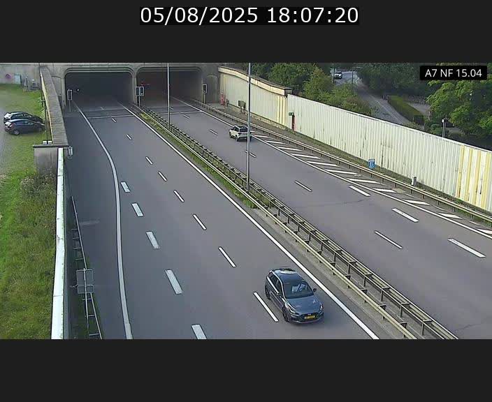 <h2>Caméra trafic Luxembourg - A7, Tunnel Mersch, entrée sud, direction Ettelbruck</h2>