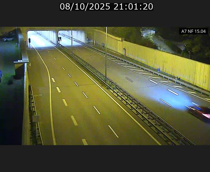 <h2>Caméra trafic Luxembourg - A7, Tunnel Mersch, entrée sud, direction Ettelbruck</h2>
