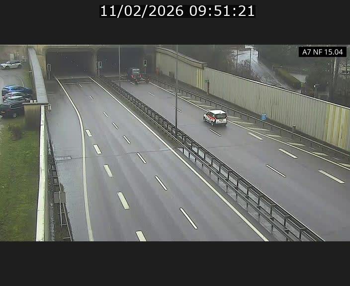 <h2>Caméra trafic Luxembourg - A7, Tunnel Mersch, entrée sud, direction Ettelbruck</h2>
