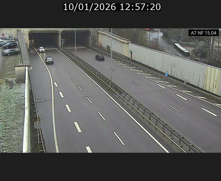<h2>Caméra trafic Luxembourg - A7, Tunnel Mersch, entrée sud, direction Ettelbruck</h2>
