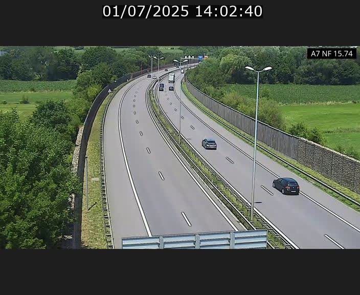 <h2>Caméra trafic Luxembourg - A7, Tunnel Mersch, entrée nord, direction Lorentzweiler</h2>