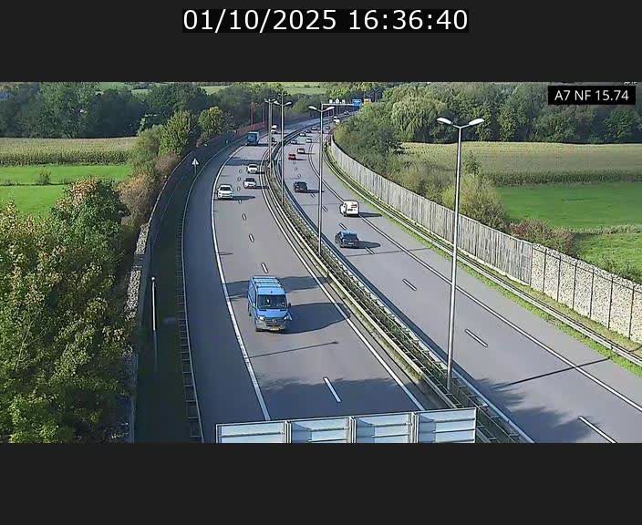 <h2>Caméra trafic Luxembourg - A7, Tunnel Mersch, entrée nord, direction Lorentzweiler</h2>