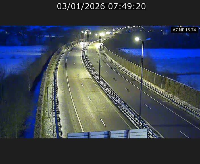 Caméra trafic Luxembourg - A7, Tunnel Mersch, entrée nord, direction Lorentzweiler