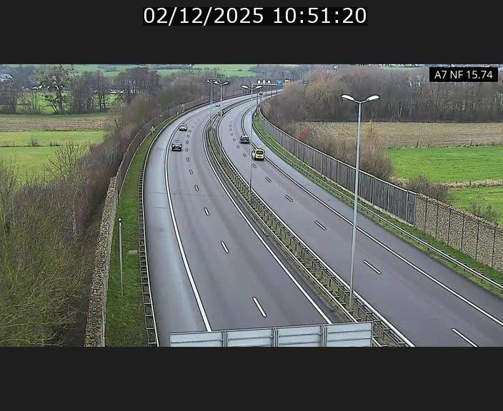<h2>Caméra trafic Luxembourg - A7, Tunnel Mersch, entrée nord, direction Lorentzweiler</h2>