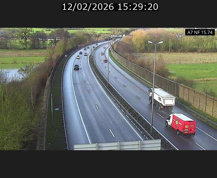 Caméra trafic Luxembourg - A7, Tunnel Mersch, entrée nord, direction Lorentzweiler