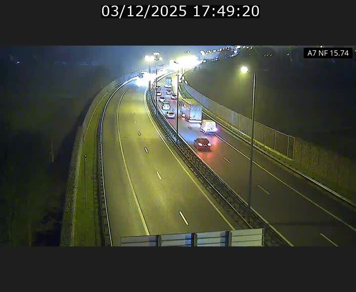 <h2>Caméra trafic Luxembourg - A7, Tunnel Mersch, entrée nord, direction Lorentzweiler</h2>