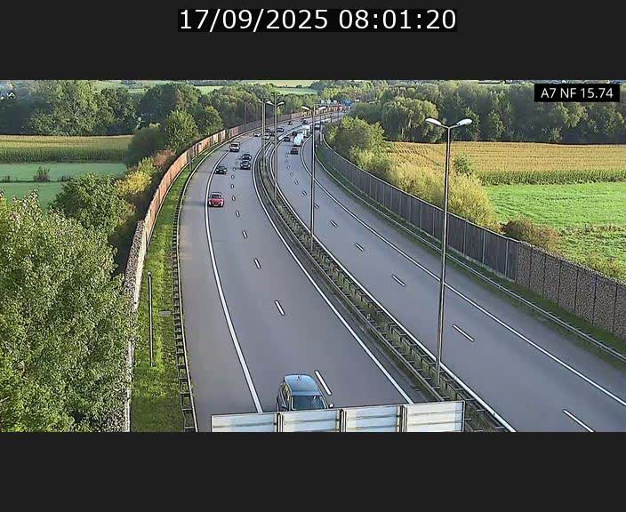 <h2>Caméra trafic Luxembourg - A7, Tunnel Mersch, entrée nord, direction Lorentzweiler</h2>