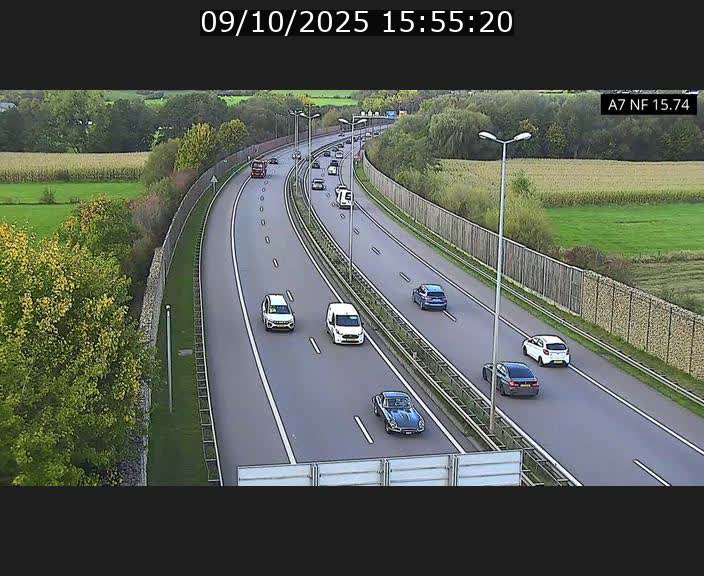 <h2>Caméra trafic Luxembourg - A7, Tunnel Mersch, entrée nord, direction Lorentzweiler</h2>