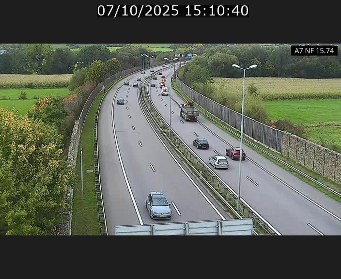 <h2>Caméra trafic Luxembourg - A7, Tunnel Mersch, entrée nord, direction Lorentzweiler</h2>