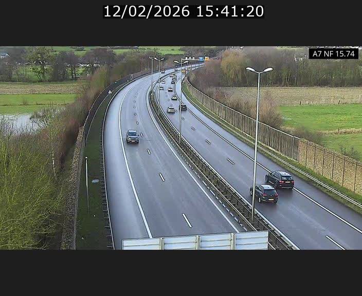 Caméra trafic Luxembourg - A7, Tunnel Mersch, entrée nord, direction Lorentzweiler