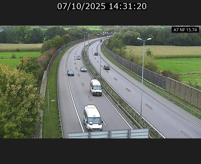 <h2>Caméra trafic Luxembourg - A7, Tunnel Mersch, entrée nord, direction Lorentzweiler</h2>