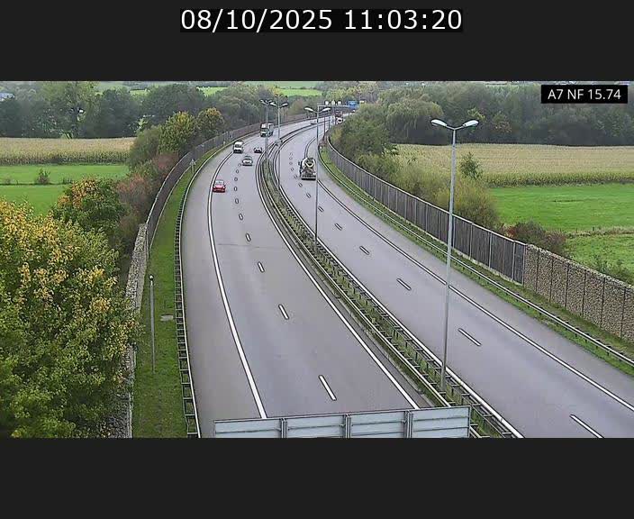 <h2>Caméra trafic Luxembourg - A7, Tunnel Mersch, entrée nord, direction Lorentzweiler</h2>