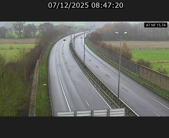 <h2>Caméra trafic Luxembourg - A7, Tunnel Mersch, entrée nord, direction Lorentzweiler</h2>