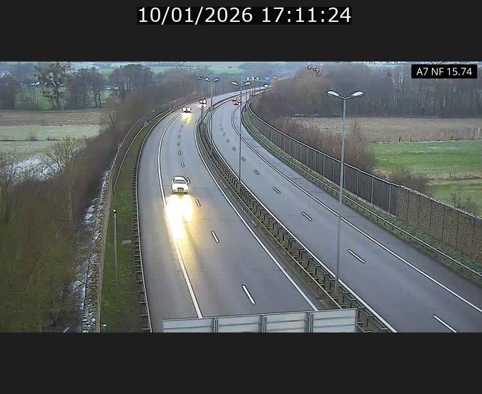 Caméra trafic Luxembourg - A7, Tunnel Mersch, entrée nord, direction Lorentzweiler