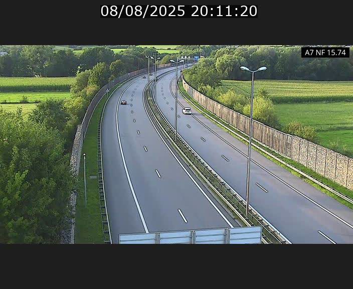 <h2>Caméra trafic Luxembourg - A7, Tunnel Mersch, entrée nord, direction Lorentzweiler</h2>