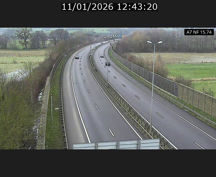 <h2>Caméra trafic Luxembourg - A7, Tunnel Mersch, entrée nord, direction Lorentzweiler</h2>