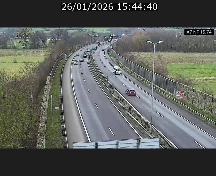 <h2>Caméra trafic Luxembourg - A7, Tunnel Mersch, entrée nord, direction Lorentzweiler</h2>