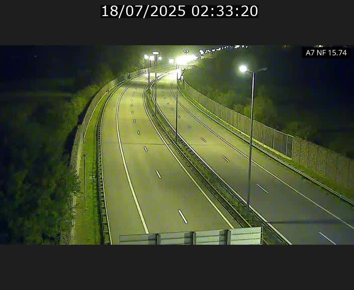 Caméra trafic Luxembourg - A7, Tunnel Mersch, entrée nord, direction Lorentzweiler