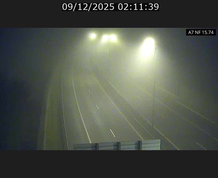 Caméra trafic Luxembourg - A7, Tunnel Mersch, entrée nord, direction Lorentzweiler