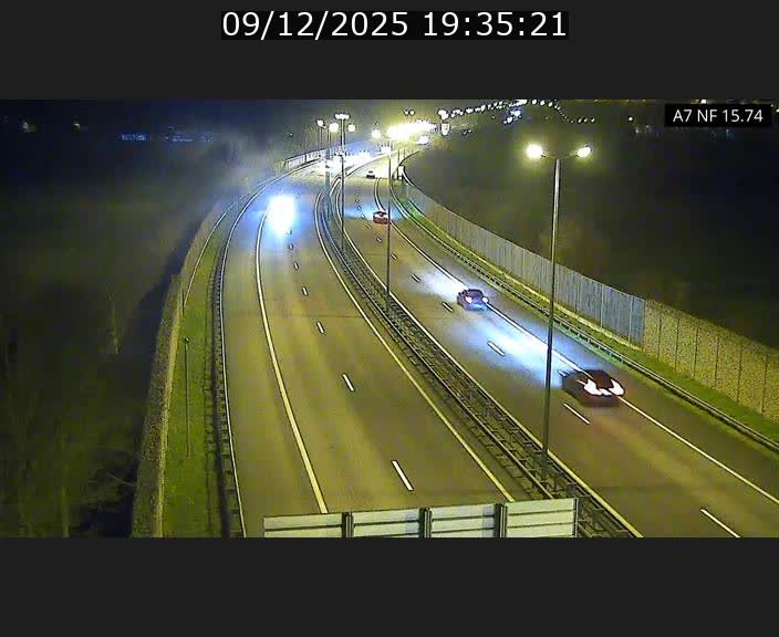 Caméra trafic Luxembourg - A7, Tunnel Mersch, entrée nord, direction Lorentzweiler