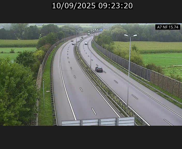 <h2>Caméra trafic Luxembourg - A7, Tunnel Mersch, entrée nord, direction Lorentzweiler</h2>