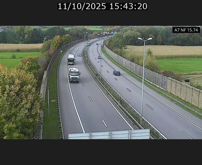<h2>Caméra trafic Luxembourg - A7, Tunnel Mersch, entrée nord, direction Lorentzweiler</h2>