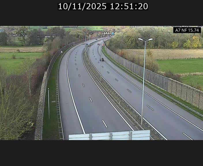 Caméra trafic Luxembourg - A7, Tunnel Mersch, entrée nord, direction Lorentzweiler