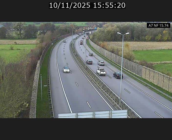 Caméra trafic Luxembourg - A7, Tunnel Mersch, entrée nord, direction Lorentzweiler