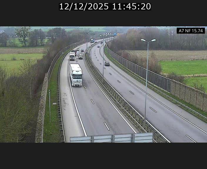 Caméra trafic Luxembourg - A7, Tunnel Mersch, entrée nord, direction Lorentzweiler