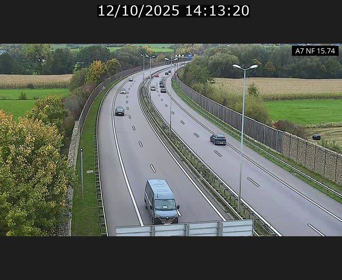 <h2>Caméra trafic Luxembourg - A7, Tunnel Mersch, entrée nord, direction Lorentzweiler</h2>