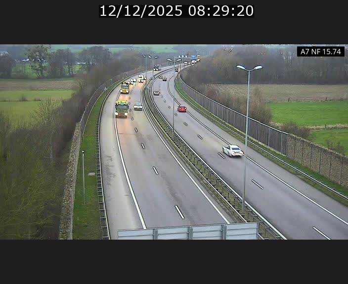 Caméra trafic Luxembourg - A7, Tunnel Mersch, entrée nord, direction Lorentzweiler
