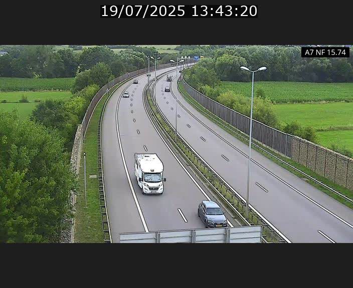 Caméra trafic Luxembourg - A7, Tunnel Mersch, entrée nord, direction Lorentzweiler