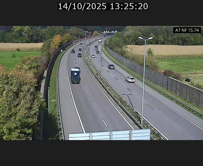 <h2>Caméra trafic Luxembourg - A7, Tunnel Mersch, entrée nord, direction Lorentzweiler</h2>