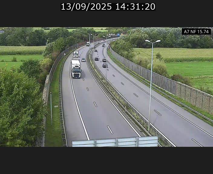 <h2>Caméra trafic Luxembourg - A7, Tunnel Mersch, entrée nord, direction Lorentzweiler</h2>