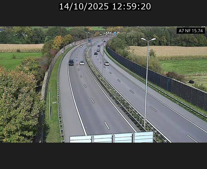 <h2>Caméra trafic Luxembourg - A7, Tunnel Mersch, entrée nord, direction Lorentzweiler</h2>