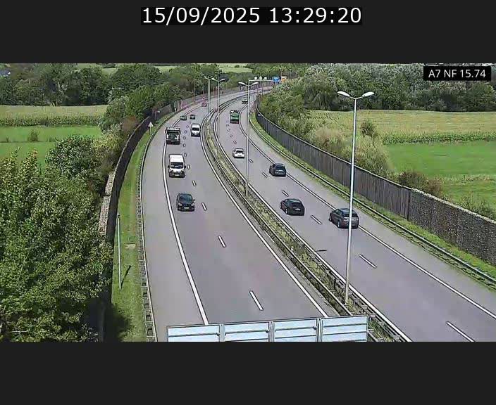 <h2>Caméra trafic Luxembourg - A7, Tunnel Mersch, entrée nord, direction Lorentzweiler</h2>