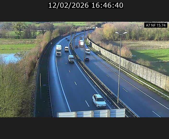 Caméra trafic Luxembourg - A7, Tunnel Mersch, entrée nord, direction Lorentzweiler