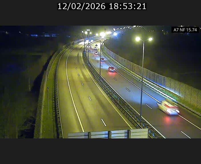 Caméra trafic Luxembourg - A7, Tunnel Mersch, entrée nord, direction Lorentzweiler