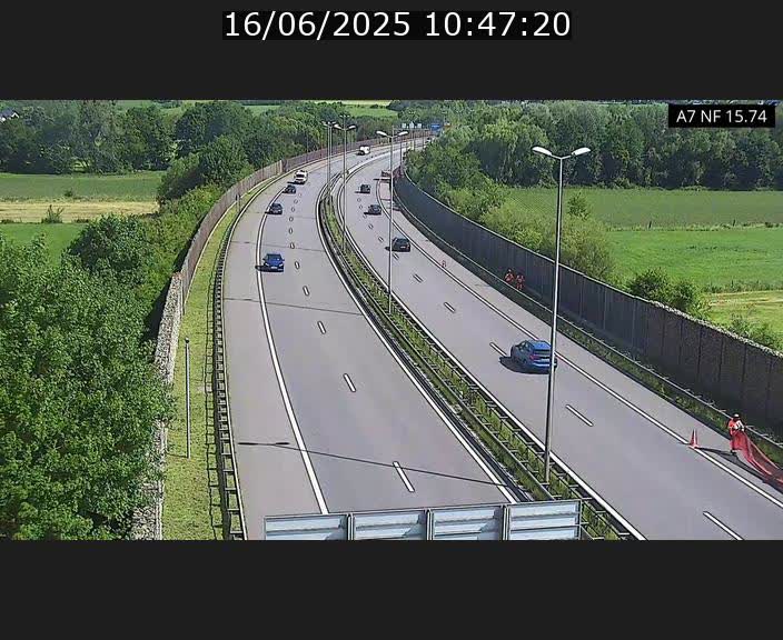 Caméra trafic Luxembourg - A7, Tunnel Mersch, entrée nord, direction Lorentzweiler