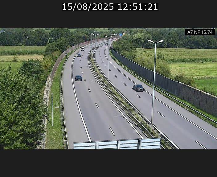 <h2>Caméra trafic Luxembourg - A7, Tunnel Mersch, entrée nord, direction Lorentzweiler</h2>