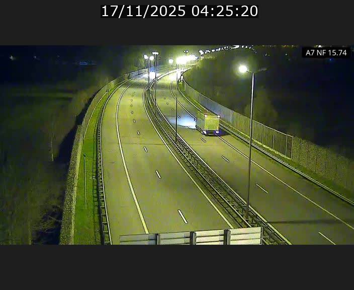 Caméra trafic Luxembourg - A7, Tunnel Mersch, entrée nord, direction Lorentzweiler