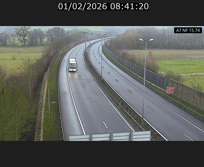 <h2>Caméra trafic Luxembourg - A7, Tunnel Mersch, entrée nord, direction Lorentzweiler</h2>