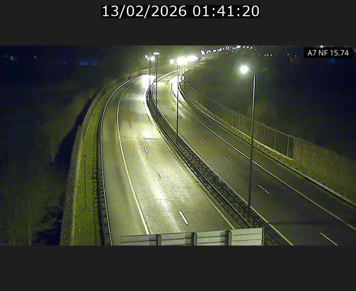 Caméra trafic Luxembourg - A7, Tunnel Mersch, entrée nord, direction Lorentzweiler
