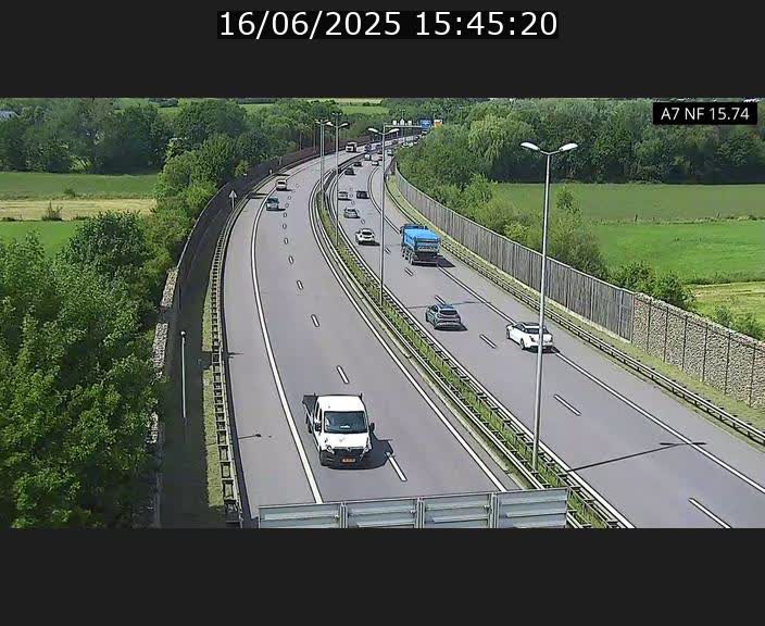 Caméra trafic Luxembourg - A7, Tunnel Mersch, entrée nord, direction Lorentzweiler