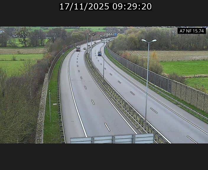 Caméra trafic Luxembourg - A7, Tunnel Mersch, entrée nord, direction Lorentzweiler