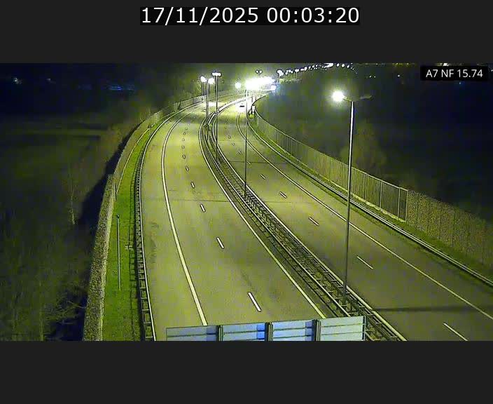Caméra trafic Luxembourg - A7, Tunnel Mersch, entrée nord, direction Lorentzweiler