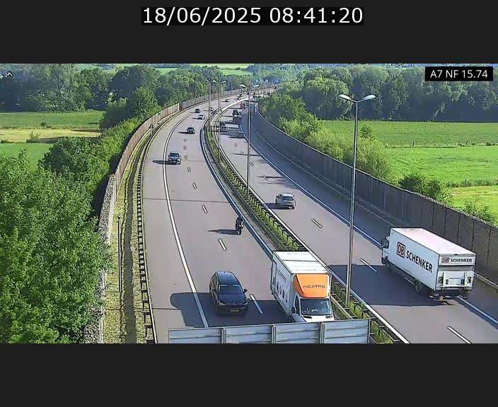 Caméra trafic Luxembourg - A7, Tunnel Mersch, entrée nord, direction Lorentzweiler