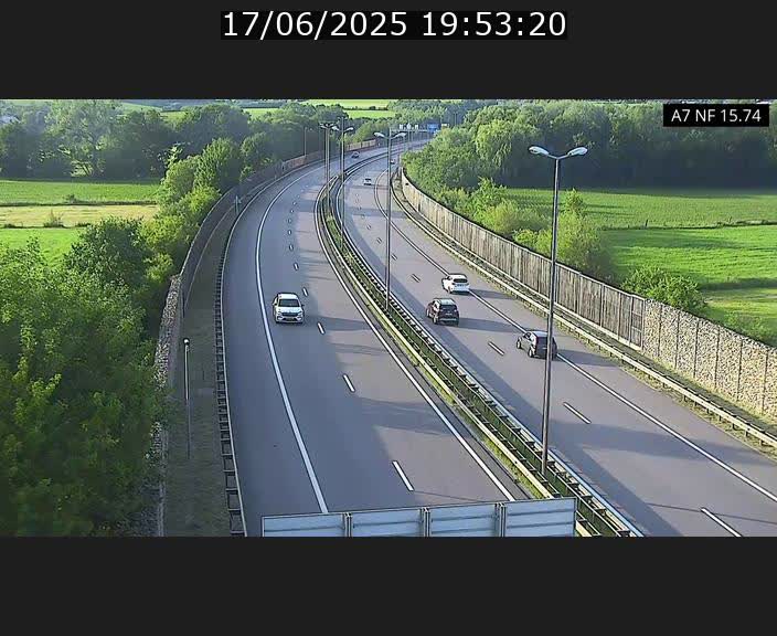 <h2>Caméra trafic Luxembourg - A7, Tunnel Mersch, entrée nord, direction Lorentzweiler</h2>